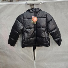 Ozark Trail Outdoor Kids Puffer Jacket Fleece Lined Black Size XS 4/5 NWT