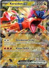 Koraidon ex 120/162 Double Rare Temporal Forces Pokemon Holo Near Mint