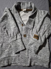 H&M Gray Knit Cotton Shawl Collar Button Cardigan Sweater w/ Pockets 18-24M — photo 1