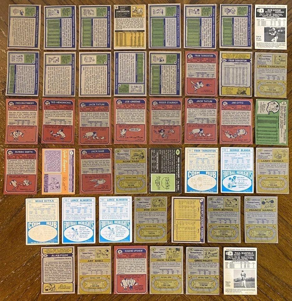 LOTE ESTRELLA/PATIO AÑOS 60-70 ROGER STAUBACH, MIKE DITKA, GALE SAYERS BAJA CALIDAD LEER DESC Foto 2 de 4