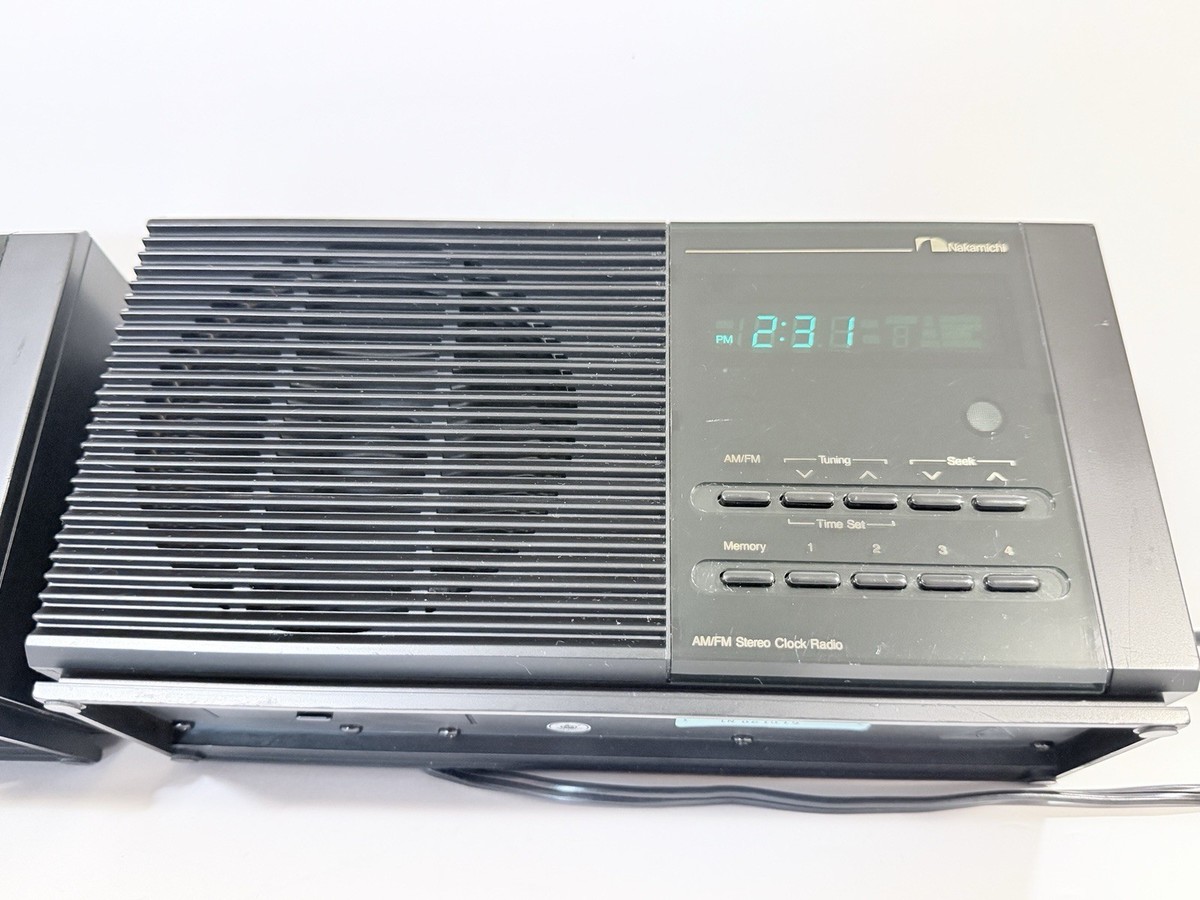 Nakamichi TM-1 TM-2 Clock Radio Stereo Companion System AM FM