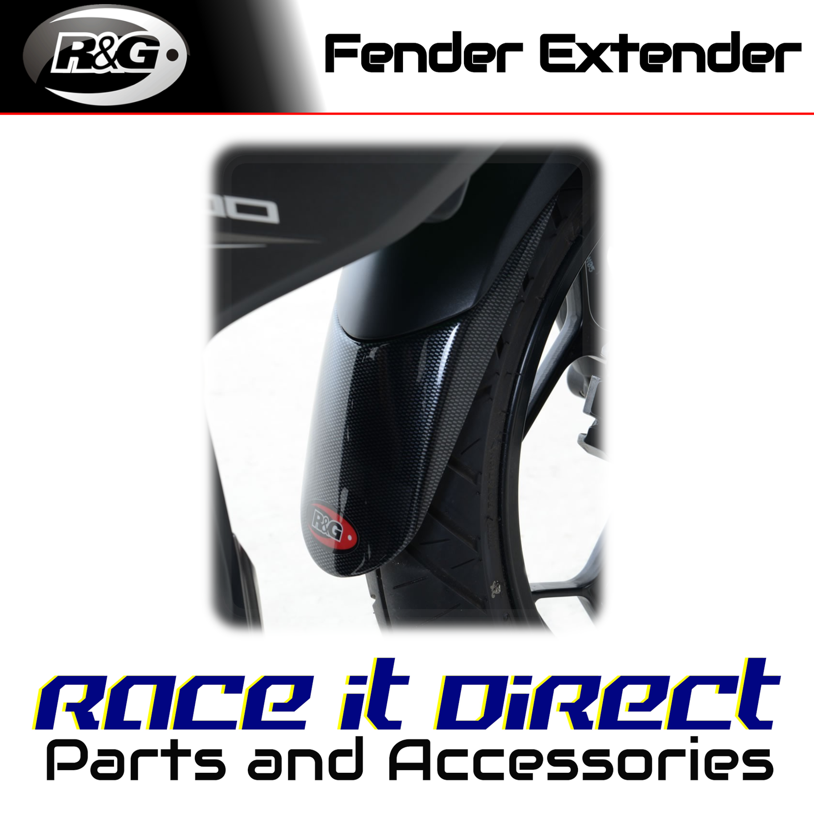 Fender Extenders for Kawasaki Z300 2015-2018 R&G