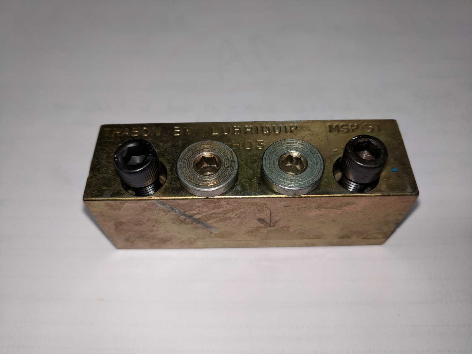 TRABON LUBRIQUIP MSP-5T Manifold Divider Block-New No Box img