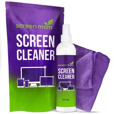 Screen Mom Cleaner Spray and Microfiber Cloth 8oz, Streak-Free Car Screen Cle...