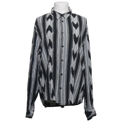 Bershka, Bluse, Größe: 42, Schwarz/Weiß/Grau, Zebra, Damen #vaB