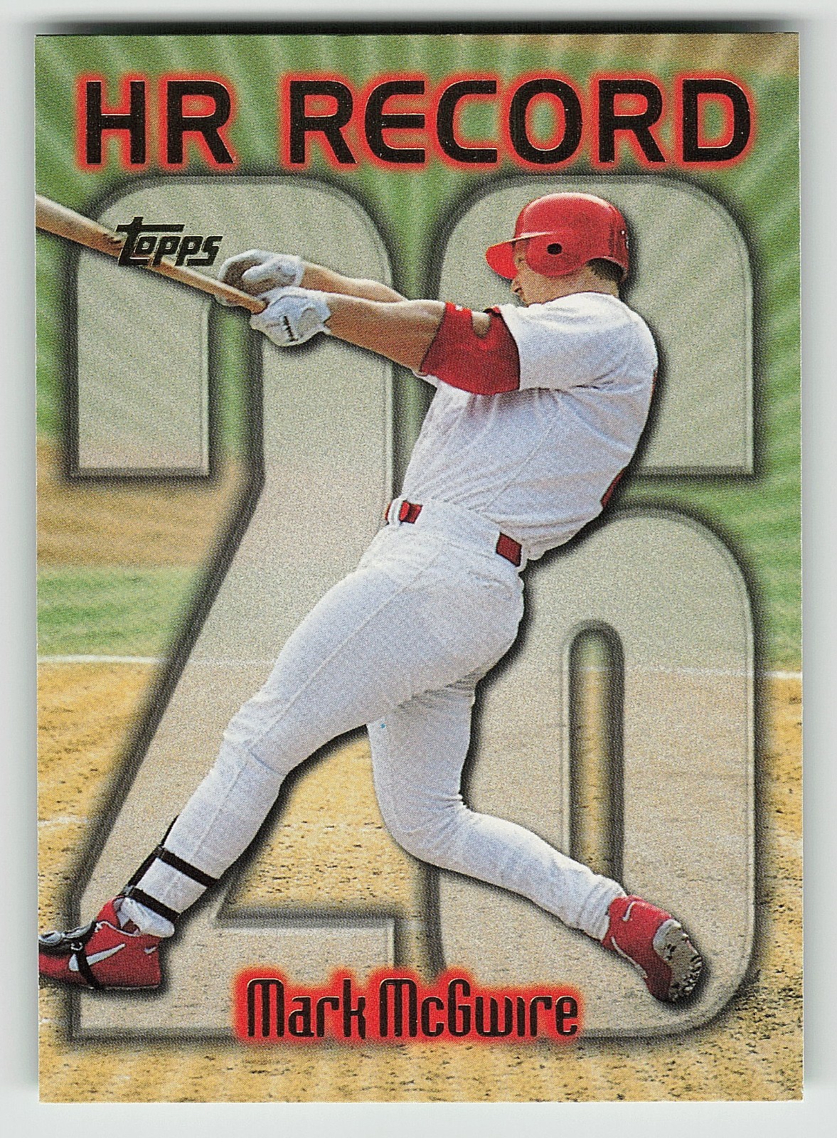 Mark McGwire 1999 Topps #220 Home Run Record HR 26 Variation HISTORIC SEASON