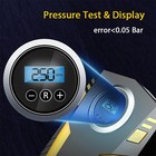 Digital Air Compressor For Car Auto Pump Portable Tire Inflator With LED Lig