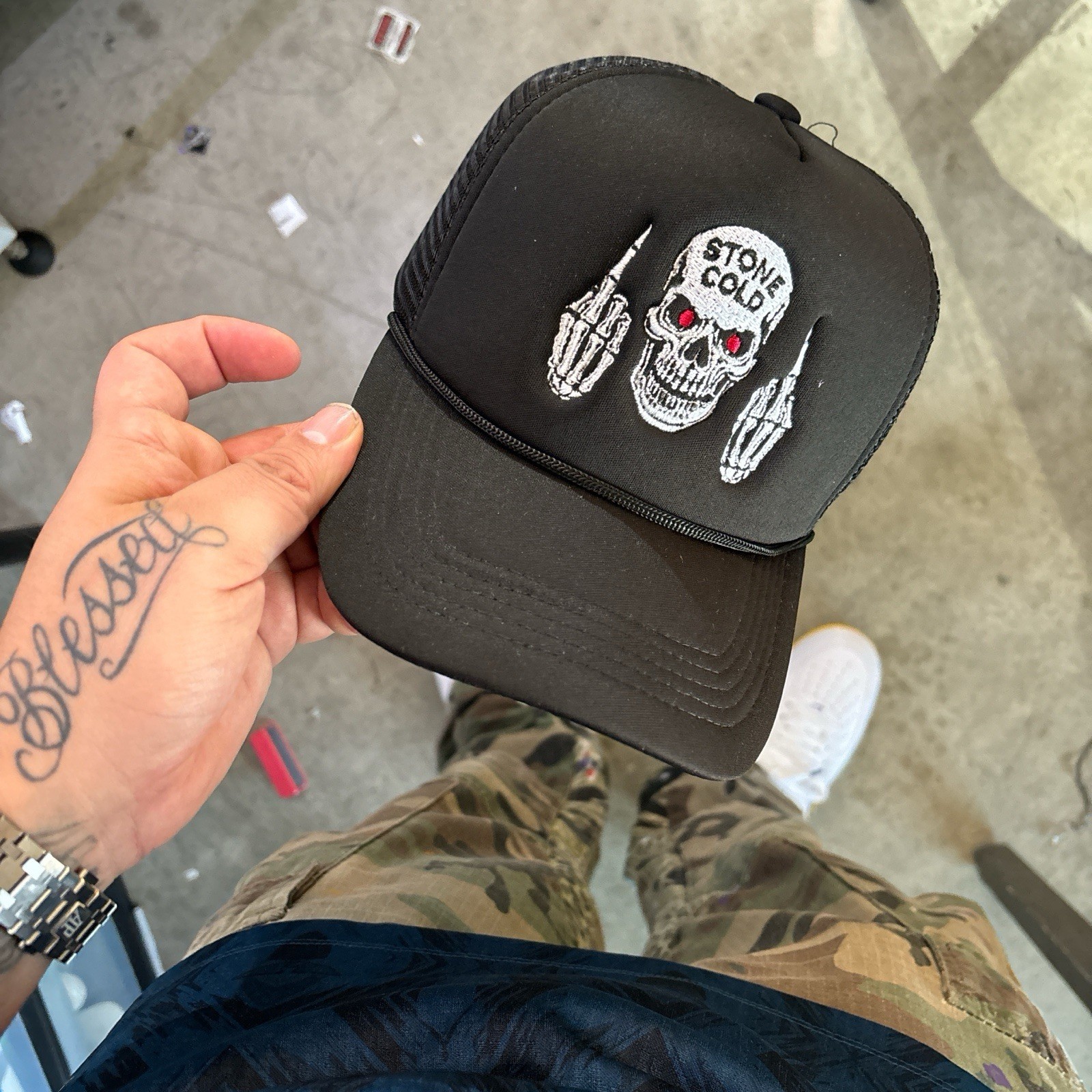 Stone Cold Steve Austin 316 Black Trucker Hat