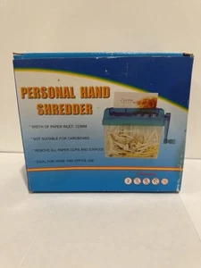 Mini Document Shredder HAND CRANK SHREDDER Small Hand Operated Paper Shredder