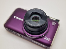 Canon PowerShot SX220 HS 12,1 megapixel fotocamera digitale viola ottime condizioni con caricatore