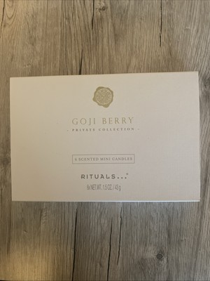 Rituals 6 Mini Candles Duftkerzen Private Collection  Goji Berry Teelichte Ovp