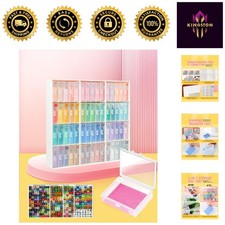 Effortless Crafting: 60pcs Diamond Art Trays with Stand for Organized Creativity