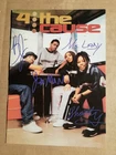 4 THE CAUSE - AUTOGRAPH CARDS + ORIGINAL AUTOGRAPHS - Approx 15cm x 10.5cm
