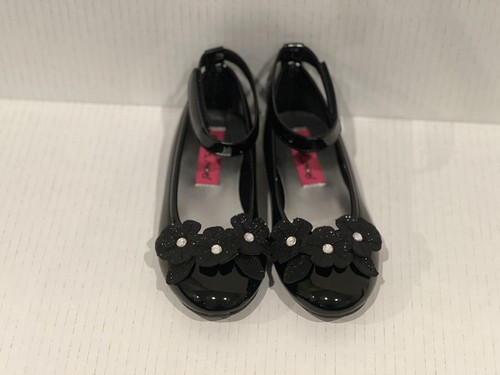 Rachel Shoes Youth Girls Size Y2 Black Lanai Mary Jane Ballet Flats PartyWedding - Picture 4 of 9
