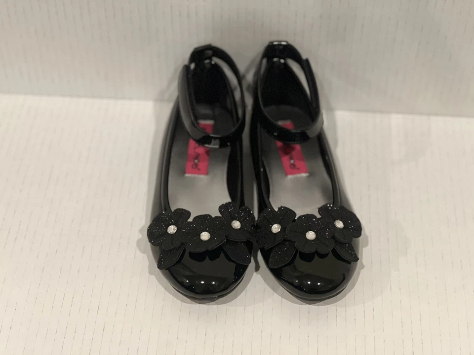 Rachel Shoes Youth Girls Size Y2 Black Lanai Mary Jane Ballet Flats PartyWedding - Image 4 of 4