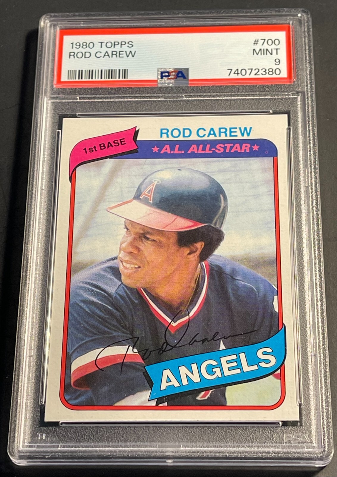 1980 ROD CAREW TOPPS #700 PSA 9 ANGELS CENTERED (380)