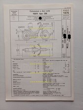 Testi 50 Cricket 1976 scheda omologazione DGM Facsimile Motorizzazione originale