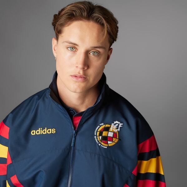 adidas Spain 1996 Woven Track Top Mens Soccer Jacket Asia adidas Spain 1996 Woven Track Top Mens Soccer Jacket Asia