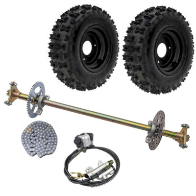 #ad 29quot; Go Kart Rear Axle kit 6quot; Wheels Brake Assembly for Drift Trike Quad Golf $269.70