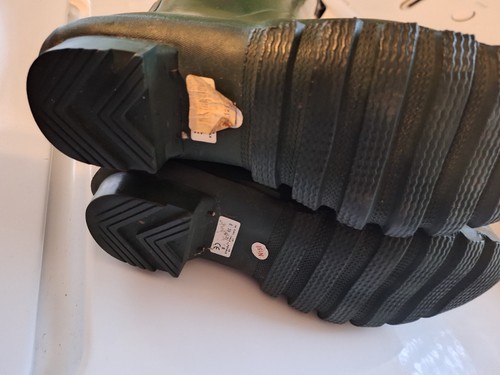 New hunter green Barbour Wellington rubber rain boots knee high sz 7m no box - Picture 5 of 5