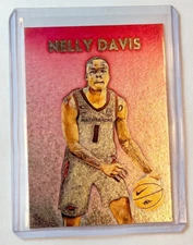 Nelly Davis Platinum Plated Artist Signed "Arkansas Razorbacks" Trading Card 1/1