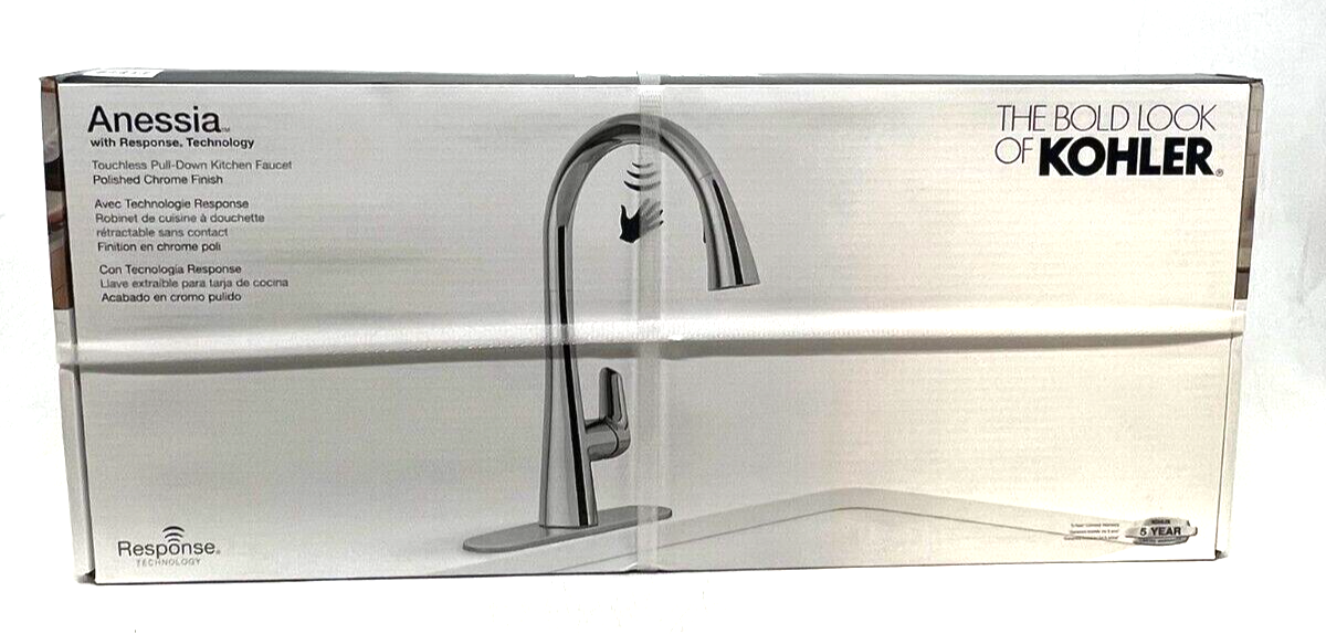 KOHLER Anessia Touchless Polished Chrome Single Handle pulldown