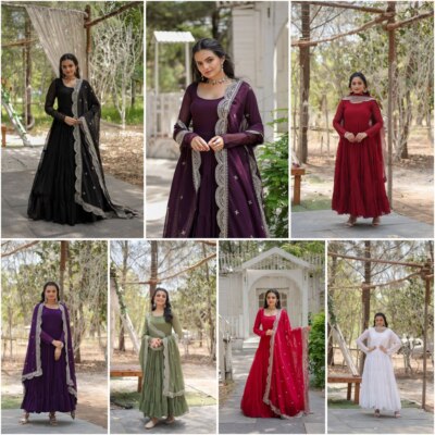 Neu Salwar Kameez Pakistaner Hochzeit Konfektions- Schwer Designer Arbeit Party