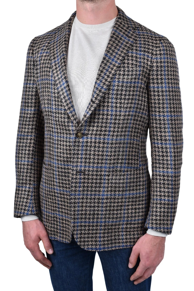 New $3.5K Stile Latino -Attolini handmade blazer US 38 EU 48 silk