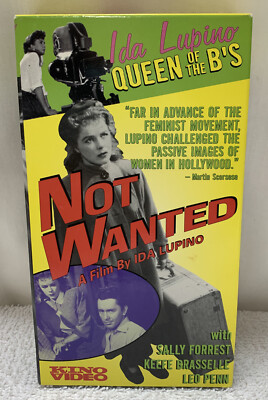 Not Wanted VHS Ida Lupino,  Sally Forrest,  Keefe Brasselle (VHS, 1997) NEW