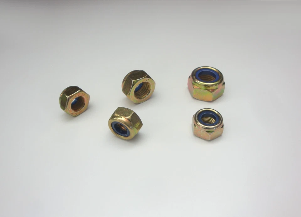 Sicherungsmuttern 10.9 gelb verzinkt Regel- und Feingewinde DIN 985 Stoppmutter