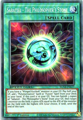 philosopher's stone yugioh card Sabatiel