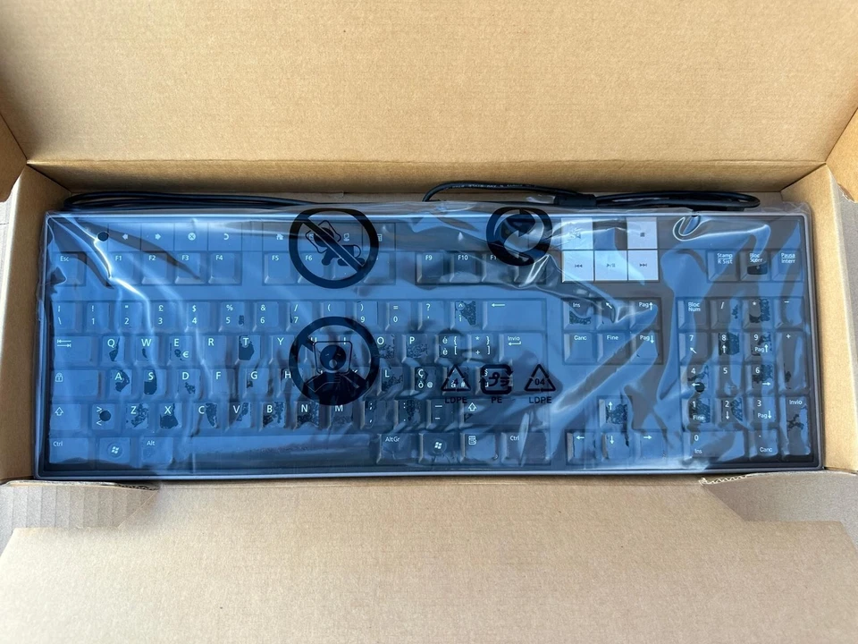 TASTIERA DELL ORIGINALE DI LINGUA ITALIANA , USB, NERA, QWERTY - Immagine 2 di 4