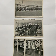 RPPC WWII US ARMY CAMP Fort George G Meade Maryland Military Troops GI Postcard