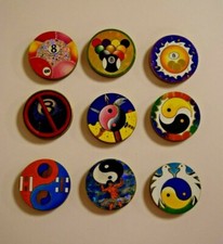 Vintage Heavy Brass Slammers Set of 9.