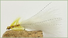 Dancers trout flies Gold Head, White & Yellow, size 10, Lures choose amount