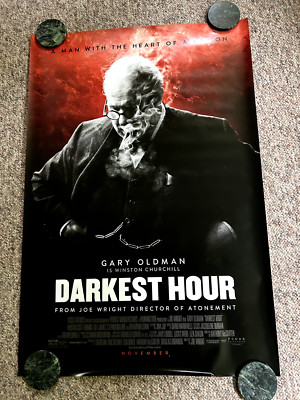 Darkest Hour 27x40 Original D/S Movie POSTER Churchill, See Photos