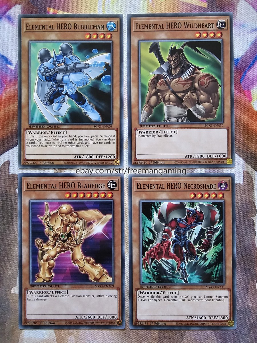 Yugioh Jaden Yuki Elemental Hero Deck 55 Card Flame Wingman