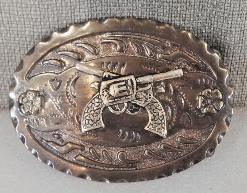 Vintage Western Six Shooter Pistol Revolver Cowboy Me… Gem