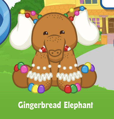 Webkinz Gingerbread Elephant Adoption 