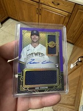 2022 TOPPS TRIPLE THREADS  - Rookie Patch Autographs - Jake Cousins /75 BREWERS