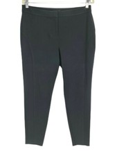 VINCE CAMUTO Black Slim Fit Full Length Pant Mid Rise Women Size 8 Stretch