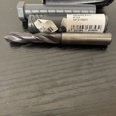 GUHRING 10.9mm Carbide 140° Point RT100U 3xD nano-Firex Coated Drill Shank 12mm