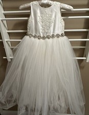 Buttons And Bows Couture Flower Girl/ Communion Dress