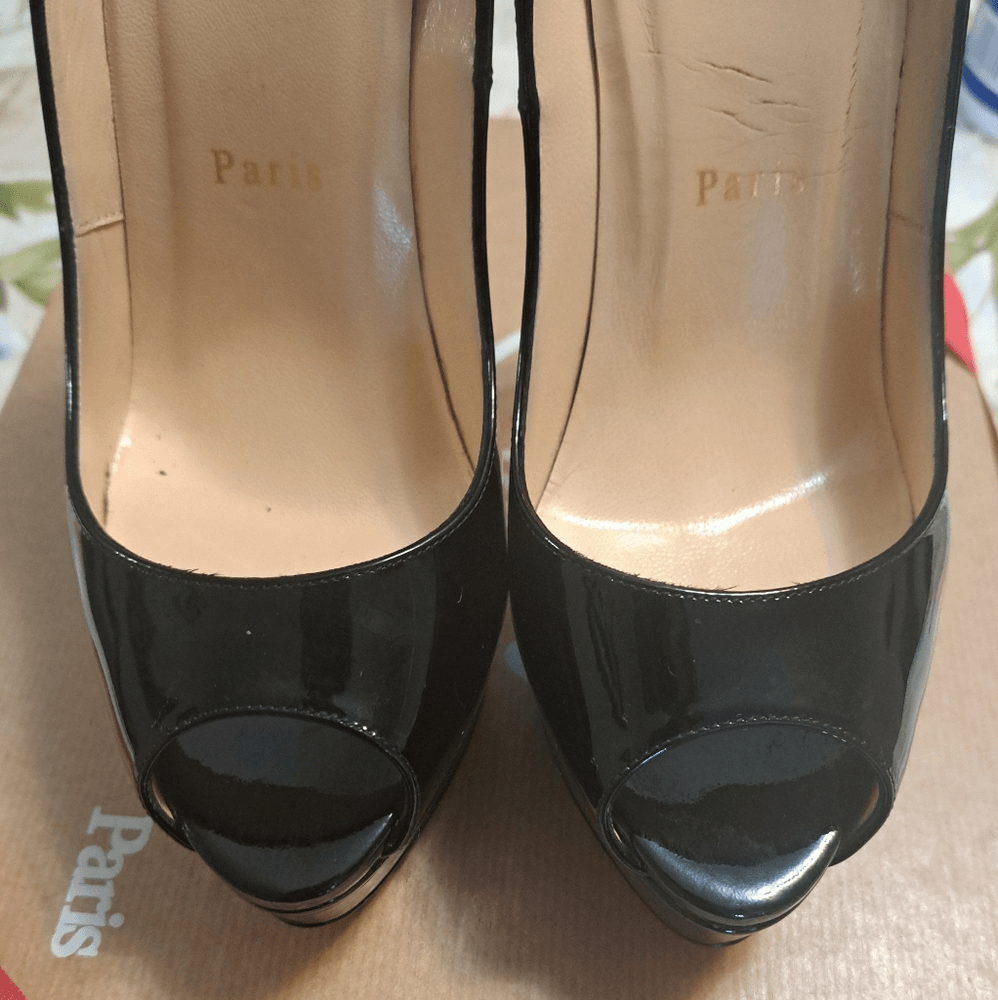 Christian Louboutin Lady Peep 150 Patent Calf | eBay Christian Louboutin Lady Peep 150 Patent Calf | eBay