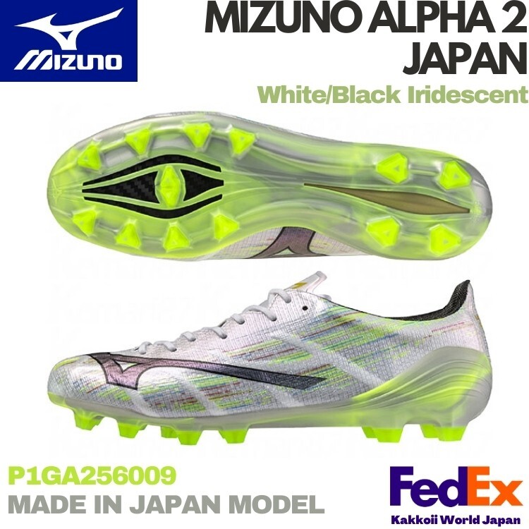 MIZUNO Soccer Cleats Mizuno Alpha 2 JAPAN P1GA2560 09 White MIZUNO Soccer Cleats Mizuno Alpha 2 JAPAN P1GA2560 09 White