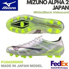 MIZUNO Soccer Cleats Mizuno Alpha 2 JAPAN P1GA256009 White/Black Iridescent NEW