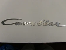 Vintage Chris Craft Cavalier Emblem Badge Script Trim Chrome Sign Metal Boat Hot