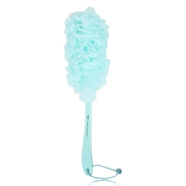 Cepillo de baño de mango largo de 18"" esponja de ducha de esponja de mango largo fregadora trasera  Foto 2 de 4