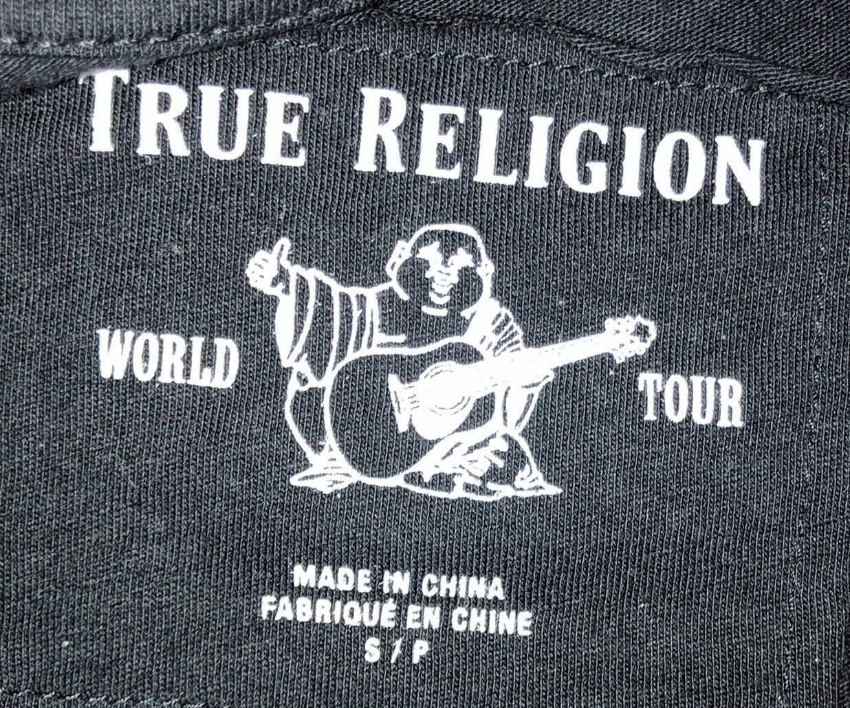 True Religion Womens TShirt "True Religion World Tour " Size Small Pre