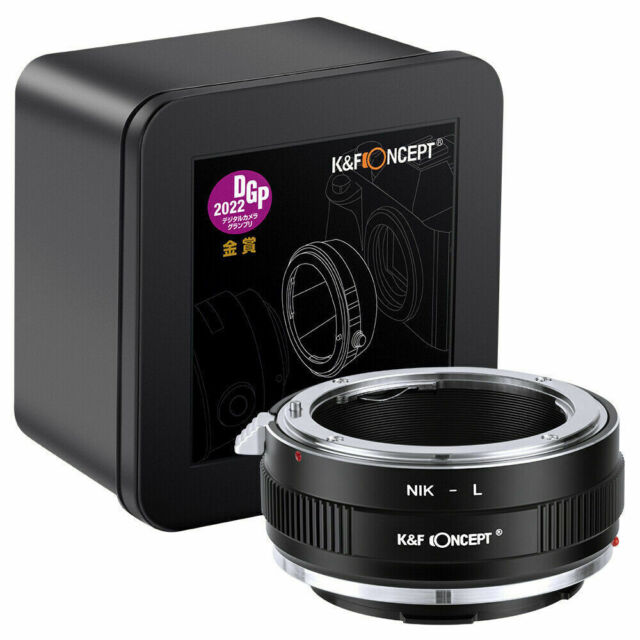 K&F Concept Objektivadapter für Nikon F Objektiv auf L Mount Kamera NIK-L